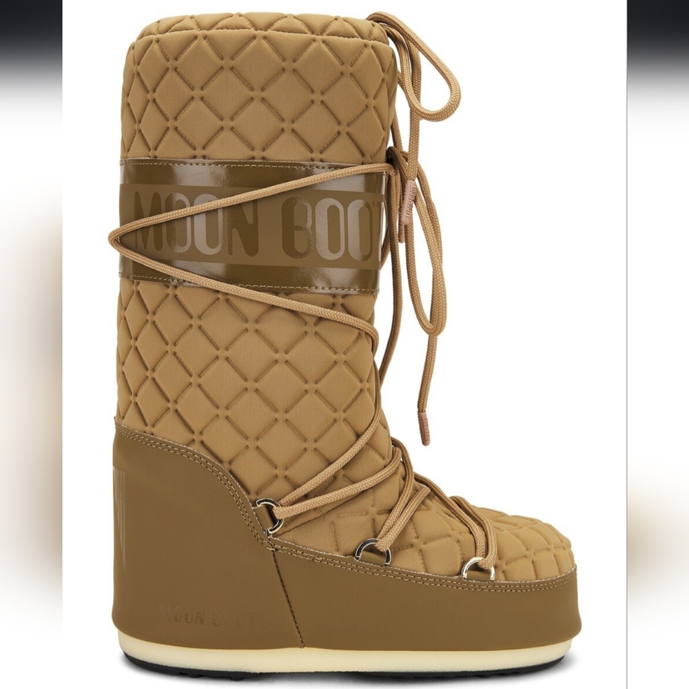 Moon Boot Icon Quilt Boot Caramel Tall